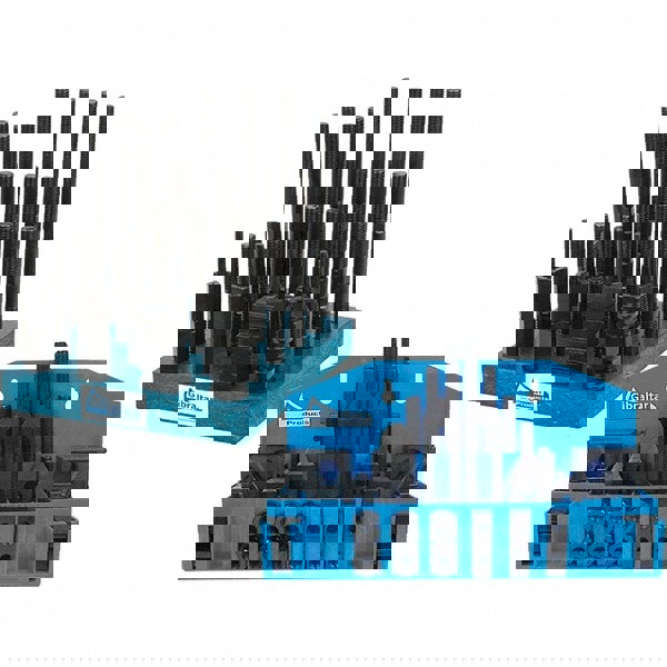 Fixture Clamp Step Block & Clamp Set: 52 Pc, 3/8-16 Stud Thread, 7/16